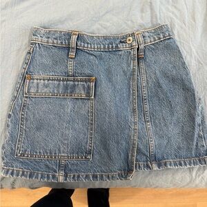Abercrombie & Fitch Blue Denim Mini Skirt
